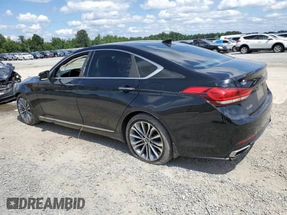 2016 Hyundai Genesis 3.8L z VIN KMHGN4JE6GU108638, wystawiony jako Copart lot #68130904 z przebiegiem 107 961 mil mil oraz Szkoda całkowita • Salvage title. Historia ofert i sprzedaży dostępna na DreamBid. Obrazek 2.