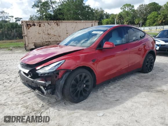 ✅ 2022 Tesla Model Y Long Range • VIN: 7SAYGDEEXNF458702 • Лот: 81894205. Опубликован ранее на Copart с пробегом 41 034 миль. Бесплатный доступ к архиву аукционных продаж из США и подробный отчёт об истории автомобиля на DreamBid. Изображение 1.