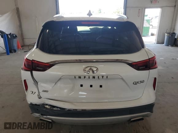 ✅ 2021 Infiniti QX50 Luxe • VIN: 3PCAJ5BB3MF126213 • Lot: 65505165. Listed on Copart with 38,766 mi. Free auction sales archive from the USA and detailed vehicle history report at DreamBid. Image 6.