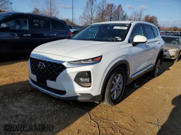 2019 Hyundai Santa Fe SE z VIN 5NMS23AD1KH102433, wystawiony jako Copart lot #71176022 z przebiegiem 70 051 mil mil oraz . Historia ofert i sprzedaży dostępna na DreamBid. Obrazek 1.