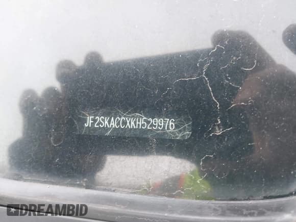 ✅ 2019 Subaru Forester • VIN: JF2SKACCXKH529976 • Лот: 43834590. Опубликован ранее на IAAI с пробегом 65 045 миль. Бесплатный доступ к архиву аукционных продаж из США и подробный отчёт об истории автомобиля на DreamBid. Изображение 17.