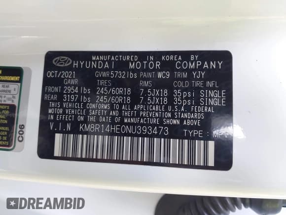 ✅ 2022 Hyundai Palisade SE • VIN: KM8R14HE0NU393473 • Лот: 43492154. Опубликован ранее на IAAI с пробегом 78 299 миль. Бесплатный доступ к архиву аукционных продаж из США и подробный отчёт об истории автомобиля на DreamBid. Изображение 9.