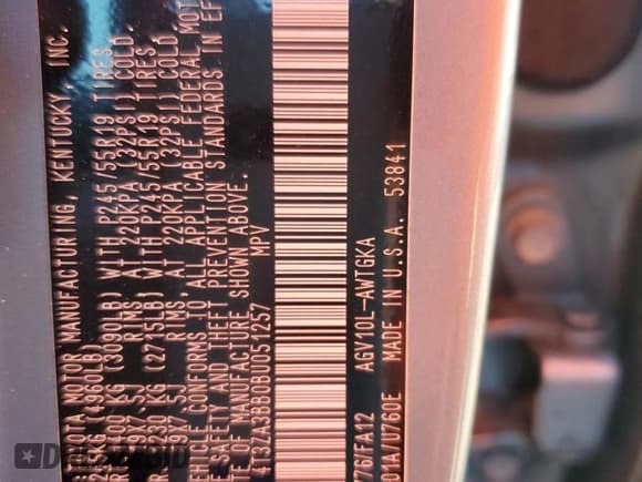 ✅ 2011 Toyota Venza • VIN: 4T3ZA3BB0BU051257 • Lot: 93516715. Listed on Copart with 150,625 mi. Free auction sales archive from the USA and detailed vehicle history report at DreamBid. Image 12.