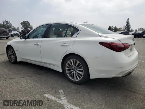 ✅ 2019 Infiniti Q50 Luxe • VIN: JN1EV7AP0KM543598 • Lot: 55528025. Listed on Copart with 40,168 mi. Free auction sales archive from the USA and detailed vehicle history report at DreamBid. Image 2.