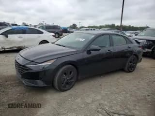 ✅ 2023 Hyundai Elantra Blue • VIN: KMHLM4AJ9PU087928 • Lot: 69562115. Listed on Copart with 22,224 mi. Free auction sales archive from the USA and detailed vehicle history report at DreamBid. Image 1.