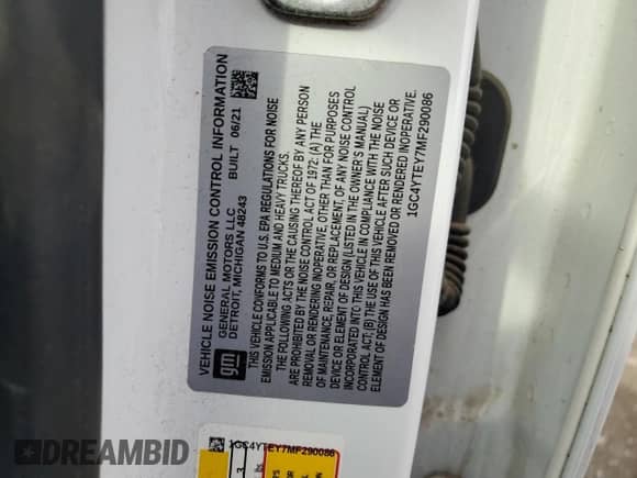 2021 Chevrolet Silverado 3500HD LT z VIN 1GC4YTEY7MF290086, wystawiony jako Copart lot #45716475 z przebiegiem 110 374 mil mil oraz Czysty tytuł • Clean title. Historia ofert i sprzedaży dostępna na DreamBid. Obrazek 12.