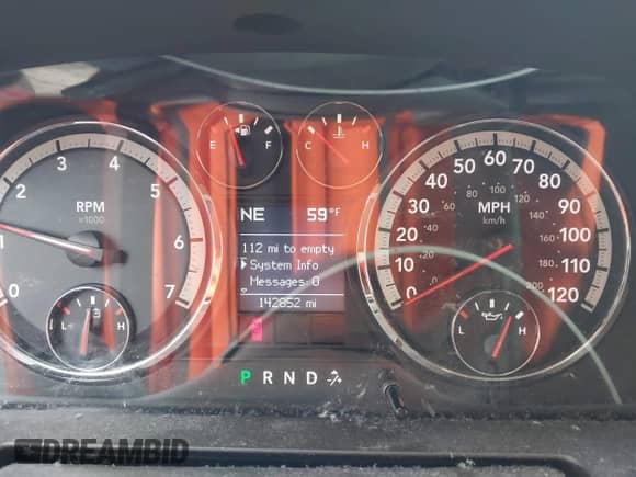 2009 Dodge 1500 SLT with VIN 1D3HB13T69S711008, listed as a IAAI auction lot 43494630 with 142,852 mi miles and . Bid and sale history available at DreamBid. Image 7.