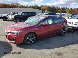 2019 Subaru Impreza Premium z VIN 4S3GTAC61K3759379, wystawiony jako Copart lot #90260465 z przebiegiem 36 792 mil mil oraz Szkoda całkowita • Salvage title. Historia ofert i sprzedaży dostępna na DreamBid. Obrazek 1.