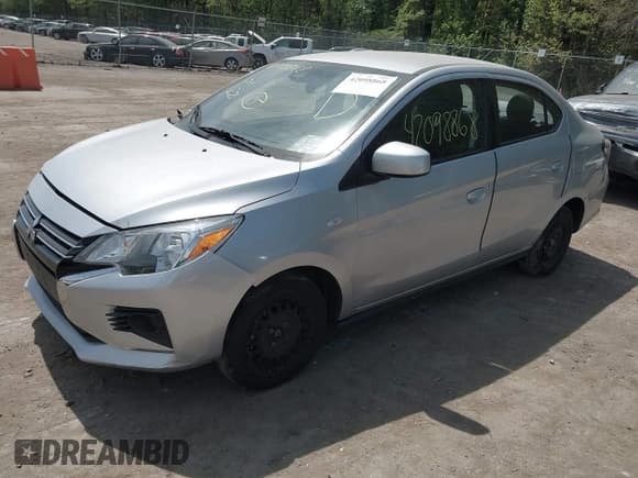 ✅ 2023 Mitsubishi Mirage ES • VIN: ML32FUFJ5PHF04057 • Лот: 42098868. Опубликован ранее на IAAI с пробегом 35 604 миль. Бесплатный доступ к архиву аукционных продаж из США и подробный отчёт об истории автомобиля на DreamBid. Изображение 2.