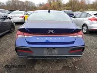 2024 Hyundai Elantra SEL with VIN KMHLM4DG3RU654928, listed as a Copart auction lot 90008175 with 23,550 mi miles and Salvage title. Bid and sale history available at DreamBid. Image 6.