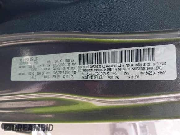 ✅ 2016 Jeep Wrangler Unlimited Sahara • VIN: 1C4BJWEG7GL260807 • Lot: 42368790. Listed on IAAI with 69,527 mi. Free auction sales archive from the USA and detailed vehicle history report at DreamBid. Image 9.