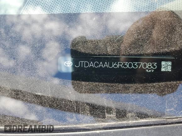 2024 Toyota Prius LE with VIN JTDACAAU6R3037083, listed as a Copart auction lot 83825335 with 27,248 mi miles and Salvage title. Bid and sale history available at DreamBid. Image 12.