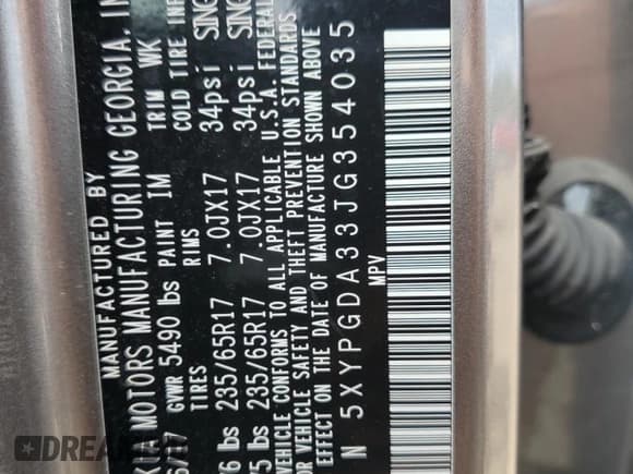 ✅ 2018 Kia Sorento LX • VIN: 5XYPGDA33JG354035 • Lot: 67216475. Wystawiony na Copart z przebiegiem 112 688 mil. Bezpłatny archiwum sprzedaży aukcyjnych z USA i szczegółowy raport historii pojazdu na DreamBid. Zdjęcie 13.