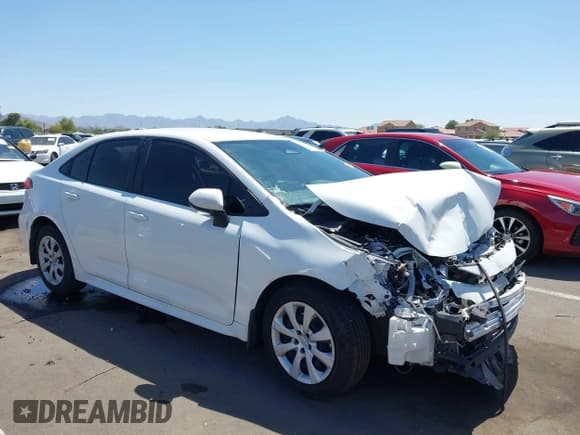 ✅ 2023 Toyota Corolla Hybrid LE • VIN: JTDBDMHE2PJ003152 • Lot: 42510733. Listed on IAAI with 60,525 mi. Free auction sales archive from the USA and detailed vehicle history report at DreamBid. Image 1.