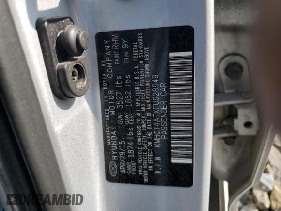 ✅ 2015 Hyundai Accent GLS • VIN: KMHCT4AEXFU928949 • Лот: 70545774. Опубликован ранее на Copart с пробегом 119 717 миль. Бесплатный доступ к архиву аукционных продаж из США и подробный отчёт об истории автомобиля на DreamBid. Изображение 12.