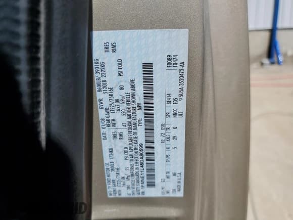 ✅ 2008 Ford Econoline Passenger XL • VIN: 1FMNE11L48DA80599 • Lot: 52532405. Listed on Copart with 263,848 mi. Free auction sales archive from the USA and detailed vehicle history report at DreamBid. Image 13.