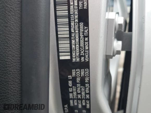 ✅ 2017 Jeep Renegade Latitude • VIN: ZACCJBBB2HPF95850 • Лот: 93422155. Опубликован ранее на Copart с пробегом 52 276 миль. Бесплатный доступ к архиву аукционных продаж из США и подробный отчёт об истории автомобиля на DreamBid. Изображение 13.