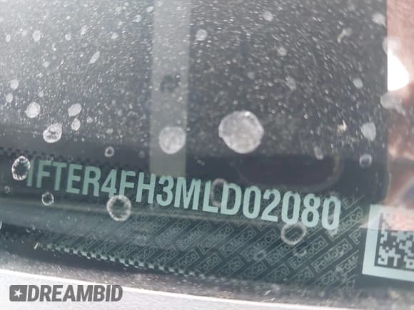 ✅ 2021 Ford Ranger XL • VIN: 1FTER4FH3MLD02080 • Lot: 43467104. Listed on IAAI with 65,203 mi. Free auction sales archive from the USA and detailed vehicle history report at DreamBid. Image 9.