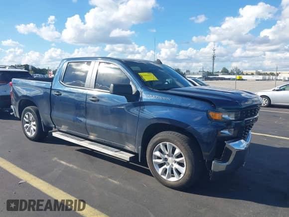2021 Chevrolet Silverado 1500 Custom with VIN 1GCPWBEK2MZ401375, listed as a IAAI auction lot 43534617 with 72,248 mi miles and . Bid and sale history available at DreamBid. Image 1.