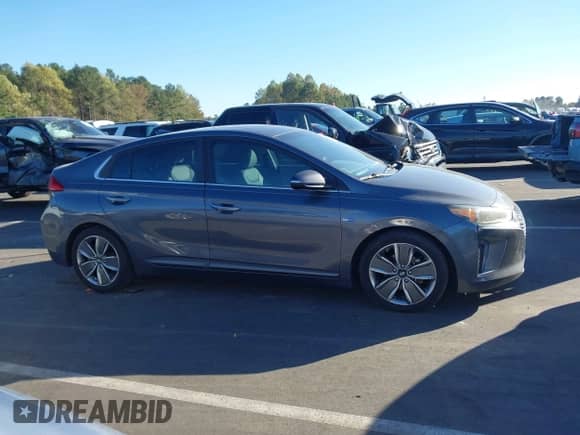 2018 Hyundai Ioniq Limited with VIN KMHC05LC1JU060715, listed as a IAAI auction lot 43479078 with 121,376 mi miles and . Bid and sale history available at DreamBid. Image 13.