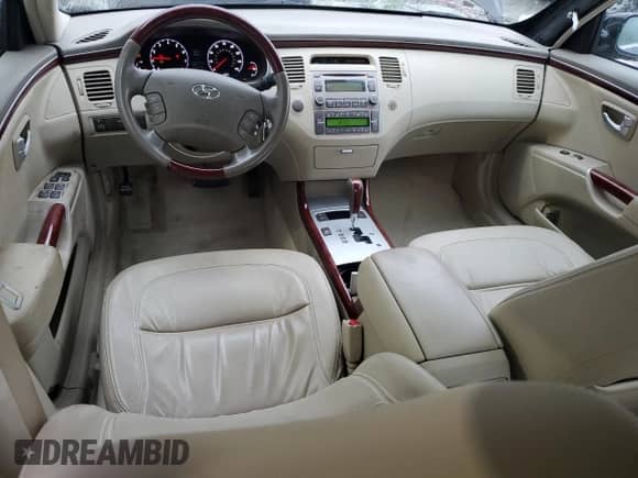 2007 Hyundai Azera SE with VIN KMHFC46F17A231820, listed as a Copart auction lot 46066755 with 56,813 mi miles and Salvage title. Bid and sale history available at DreamBid. Image 8.