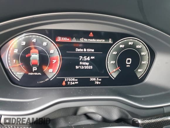 ✅ 2022 Audi S5 Sportback Premium Plus • VIN: WAUC4CF53NA021381 • Lot: 80440455. Listed on Copart with 37,506 mi. Free auction sales archive from the USA and detailed vehicle history report at DreamBid. Image 9.