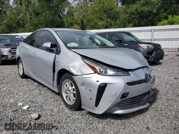 2021 Toyota Prius L Eco with VIN JTDKAMFU0M3141002, listed as a Copart auction lot 84425805 with 73,095 mi miles and Clean title. Bid and sale history available at DreamBid. Image 4.