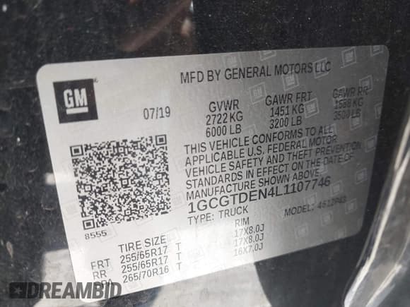 ✅ 2020 Chevrolet Colorado 4WD Z71 • VIN: 1GCGTDEN4L1107746 • Lot: 43011383. Wystawiony na IAAI z przebiegiem Nie podano. Bezpłatny archiwum sprzedaży aukcyjnych z USA i szczegółowy raport historii pojazdu na DreamBid. Zdjęcie 9.