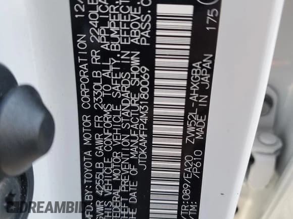 ✅ 2021 Toyota Prius XLE • VIN: JTDKAMFP4M3180069 • Lot: 85488195. Wystawiony na Copart z przebiegiem 99 326 mil. Bezpłatny archiwum sprzedaży aukcyjnych z USA i szczegółowy raport historii pojazdu na DreamBid. Zdjęcie 13.