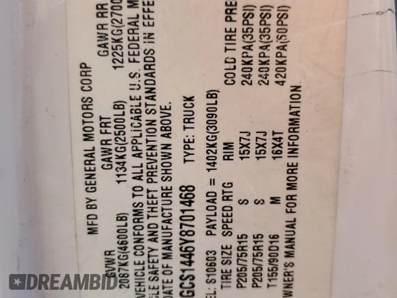 ✅ 2000 Isuzu Hombre S • VIN: 1GGCS1446Y8701468 • Lot: 73815394. Listed on Copart with 258,107 mi. Free auction sales archive from the USA and detailed vehicle history report at DreamBid. Image 14.