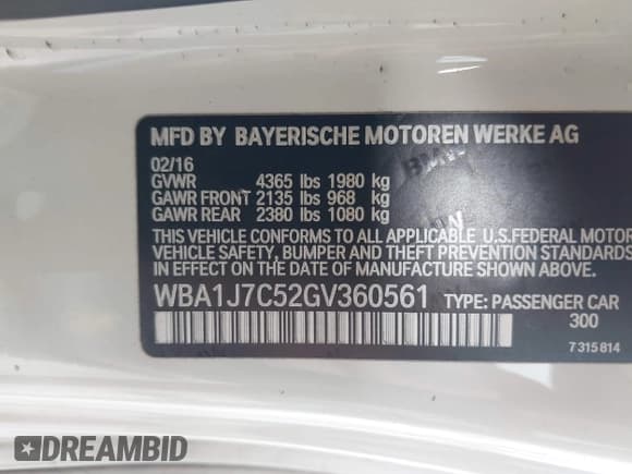 ✅ 2016 BMW 2 Series M235i • VIN: WBA1J7C52GV360561 • Лот: 42429129. Опубликован ранее на IAAI с пробегом 90 218 миль. Бесплатный доступ к архиву аукционных продаж из США и подробный отчёт об истории автомобиля на DreamBid. Изображение 9.