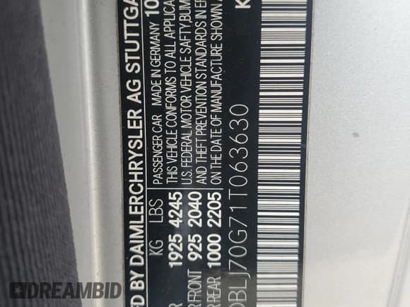 ✅ 2001 Mercedes-Benz CLK 320/430 • VIN: WDBLJ70G71T063630 • Лот: 56296705. Опубликован ранее на Copart с пробегом 156 338 миль. Бесплатный доступ к архиву аукционных продаж из США и подробный отчёт об истории автомобиля на DreamBid. Изображение 12.
