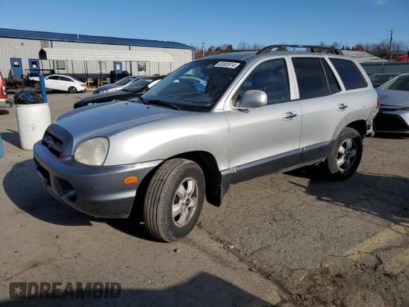 2005 Hyundai Santa Fe GLS z VIN KM8SC73E85U968620, wystawiony jako Copart lot #83382614 z przebiegiem 161 126 mil mil oraz Szkoda całkowita • Salvage title. Historia ofert i sprzedaży dostępna na DreamBid. Obrazek 1.