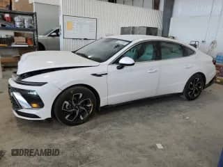 2025 Hyundai Sonata SEL with VIN KMHL64JA0SA471200, listed as a Copart auction lot 91092075 with 22,899 mi miles and Salvage title. Bid and sale history available at DreamBid. Image 1.