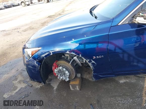 ✅ 2020 Infiniti Q50 Red Sport 400 • VIN: JN1FV7AR8LM660255 • Lot: 41692654. Listed on IAAI with 64,773 mi. Free auction sales archive from the USA and detailed vehicle history report at DreamBid. Image 6.