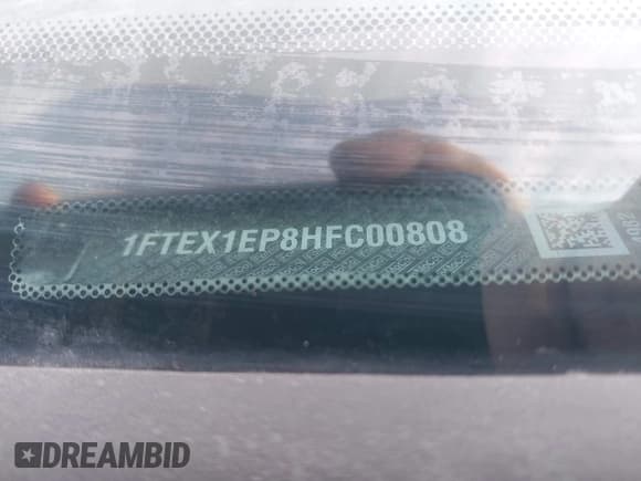 ✅ 2017 Ford F-150 XLT • VIN: 1FTEX1EP8HFC00808 • Lot: 43708835. Listed on IAAI with 145,735 mi. Free auction sales archive from the USA and detailed vehicle history report at DreamBid. Image 9.