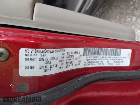 ✅ 2004 Jeep Grand Cherokee Laredo • VIN: 1J4GW48N44C240431 • Lot: 43567210. Wystawiony na IAAI z przebiegiem 134 491 mil. Bezpłatny archiwum sprzedaży aukcyjnych z USA i szczegółowy raport historii pojazdu na DreamBid. Zdjęcie 9.