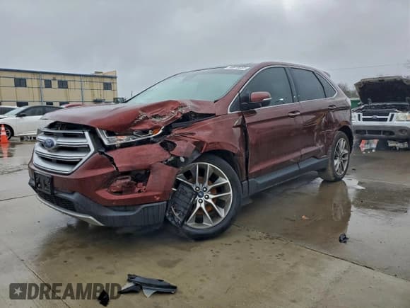 ✅ 2015 Ford Edge Titanium • VIN: 2FMPK3K97FBB20872 • Lot: 93818055. Listed on Copart with 84,481 mi. Free auction sales archive from the USA and detailed vehicle history report at DreamBid. Image 1.