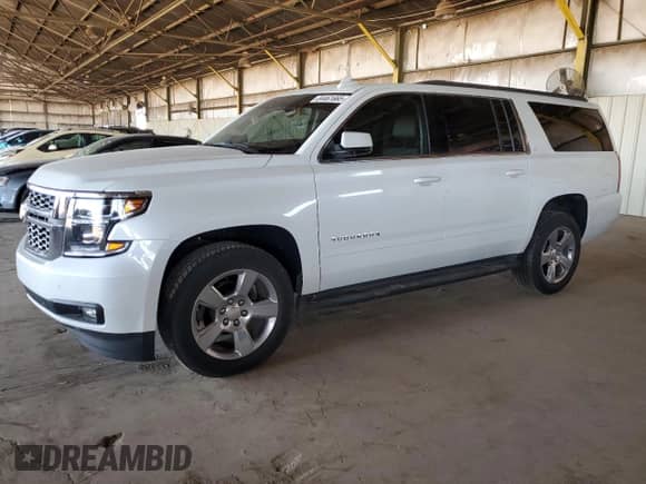 2019 Chevrolet Suburban LT z VIN 1GNSCHKC2KR361855, wystawiony jako Copart lot #84461665 z przebiegiem 80 103 mil mil oraz Szkoda całkowita • Salvage title. Historia ofert i sprzedaży dostępna na DreamBid. Obrazek 1.