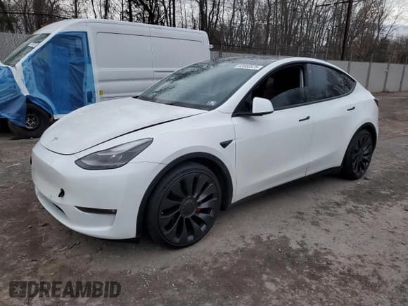 ✅ 2022 Tesla Model Y Performance • VIN: 7SAYGDEF0NF309384 • Lot: 93560575. Listed on Copart with 86,506 mi. Free auction sales archive from the USA and detailed vehicle history report at DreamBid. Image 1.