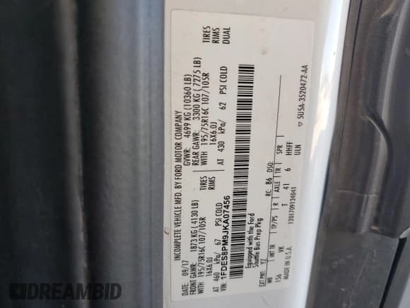 ✅ 2018 Ford Transit • VIN: 1FDES8PM9JKA07456 • Lot: 51866735. Listed on Copart with 193,407 mi. Free auction sales archive from the USA and detailed vehicle history report at DreamBid. Image 13.