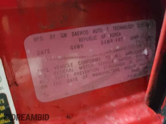 2005 Chevrolet Aveo LS z VIN KL1TD526X5B315939, wystawiony jako Copart lot #82359764 z przebiegiem 121 369 mil mil oraz Szkoda całkowita • Salvage title. Historia ofert i sprzedaży dostępna na DreamBid. Obrazek 14.