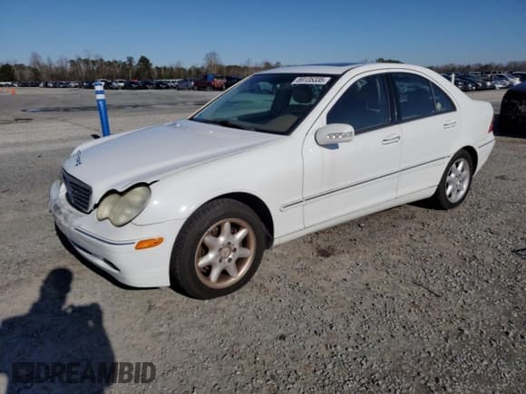 ✅ 2001 Mercedes-Benz C 230/260/280/320 • VIN: WDBRF61J51F116503 • Lot: 89135335. Listed on Copart with 132,412 mi. Free auction sales archive from the USA and detailed vehicle history report at DreamBid. Image 1.