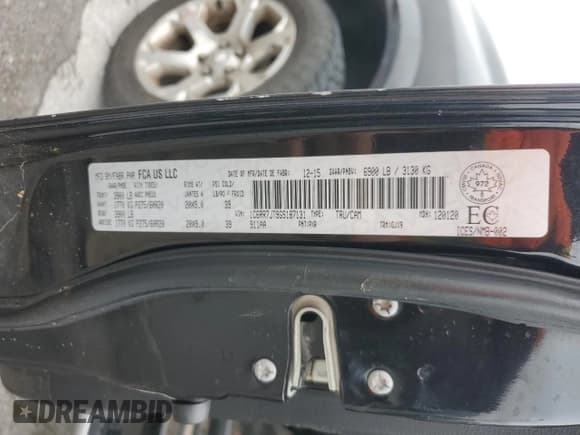 ✅ 2016 Ram 1500 Laramie • VIN: 1C6RR7JT9GS187131 • Лот: 51980545. Опубликован ранее на Copart с пробегом 125 873 миль. Бесплатный доступ к архиву аукционных продаж из США и подробный отчёт об истории автомобиля на DreamBid. Изображение 13.