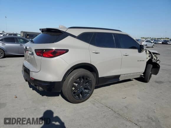 2021 Chevrolet Blazer RS with VIN 3GNKBKRS8MS534128, listed as a Copart auction lot 70050554 with 36,226 mi miles and Salvage title. Bid and sale history available at DreamBid. Image 3.