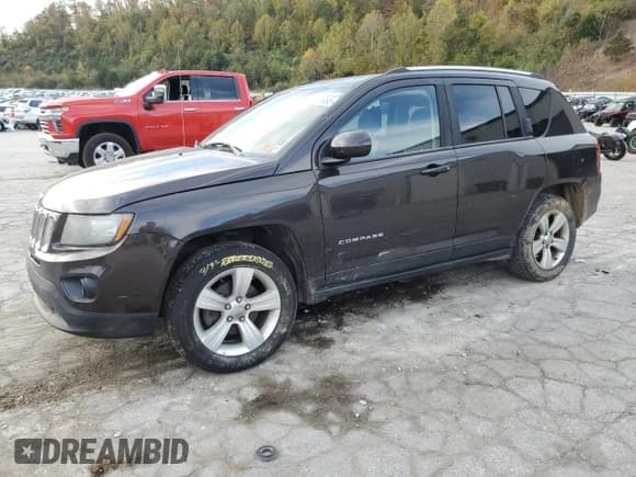 ✅ 2014 Jeep Compass Latitude • VIN: 1C4NJDEB6ED735120 • Lot: 89876965. Listed on Copart with 144,812 mi. Free auction sales archive from the USA and detailed vehicle history report at DreamBid. Image 1.