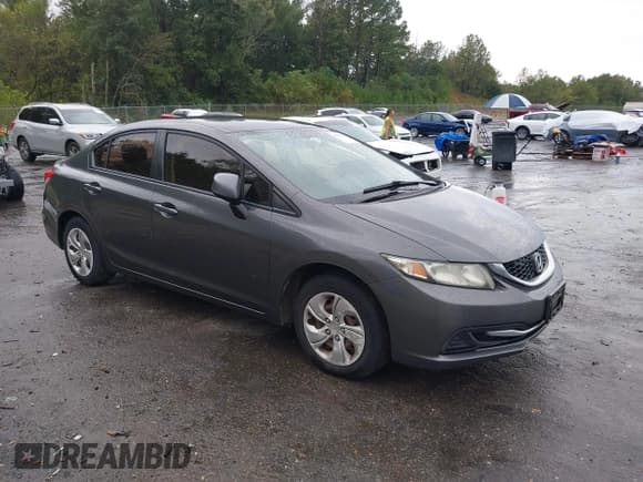 ✅ 2013 Honda Civic LX • VIN: 2HGFB2F59DH597364 • Lot: 43303119. Listed on IAAI with 205,849 mi. Free auction sales archive from the USA and detailed vehicle history report at DreamBid. Image 1.
