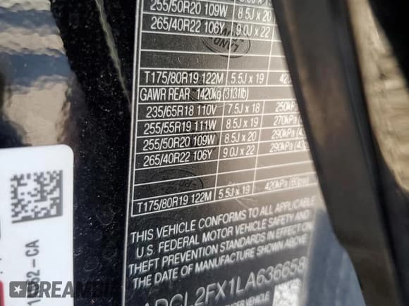 ✅ 2020 Jaguar F-Pace 25t R-Sport • VIN: SADCL2FX1LA636658 • Лот: 76356414. Опубликован ранее на Copart с пробегом 33 605 миль. Бесплатный доступ к архиву аукционных продаж из США и подробный отчёт об истории автомобиля на DreamBid. Изображение 13.