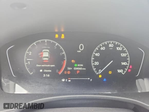 ✅ 2023 Honda Civic Sport • VIN: 2HGFE2F55PH533558 • Lot: 90643285. Listed on Copart with 34,060 mi. Free auction sales archive from the USA and detailed vehicle history report at DreamBid. Image 9.