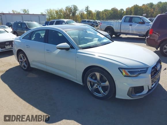 ✅ 2024 Audi A6 Premium Plus • VIN: WAUL2BF25RN049302 • Lot: 43330973. Listed on IAAI with 34,938 mi. Free auction sales archive from the USA and detailed vehicle history report at DreamBid. Image 1.